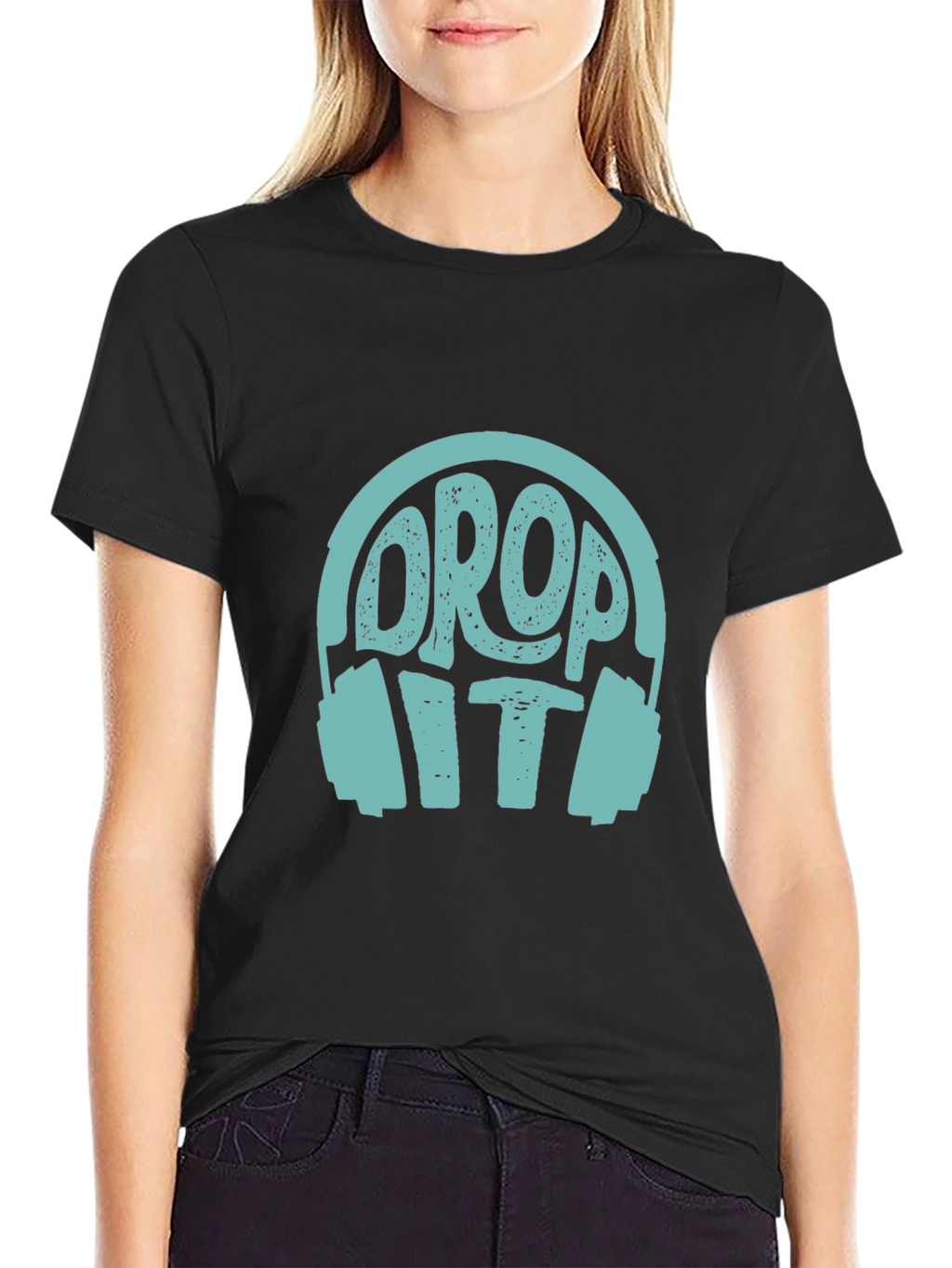 Drop It! Graphic T-Shirt - Cool DJ Headphone Tee