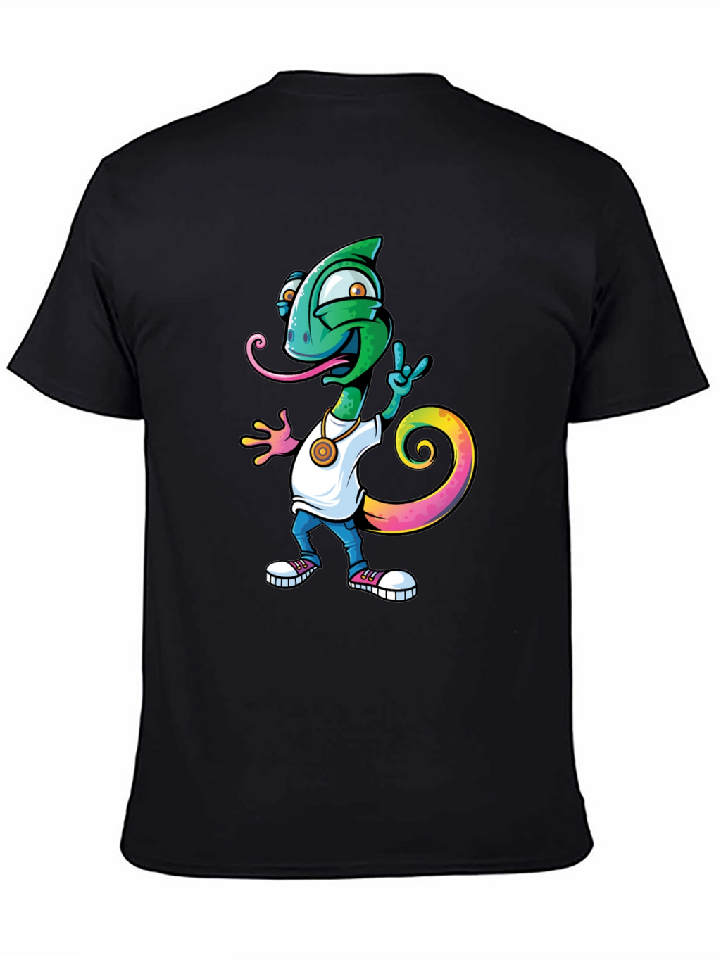 Cool Chameleon Graphic T-Shirt