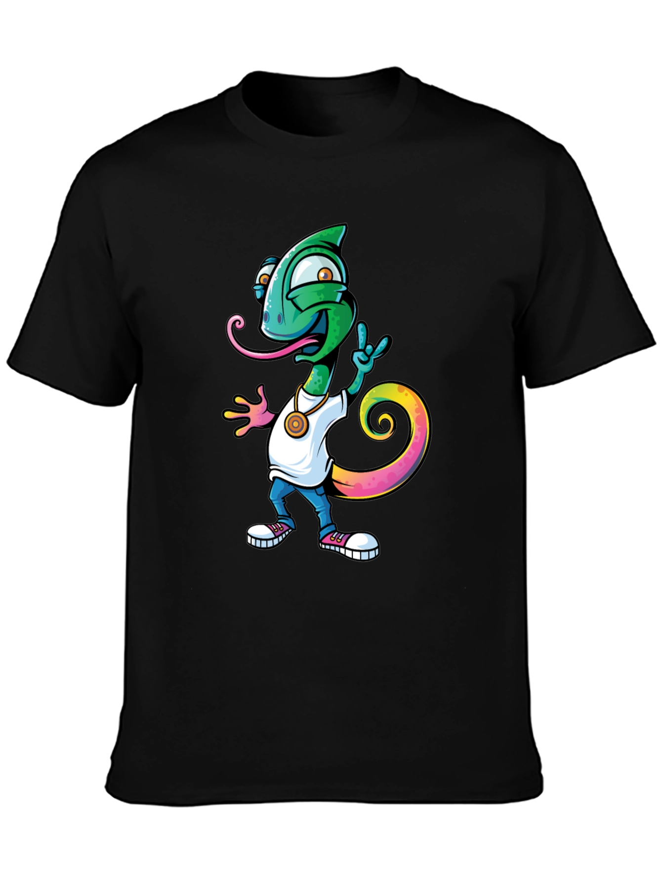 Cool Chameleon Graphic T-Shirt