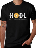 HODL Crypto Doge Coin Black T-Shirt