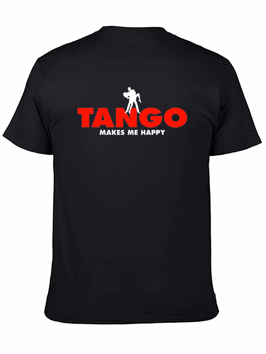 Tango Makes Me Happy Black T-Shirt