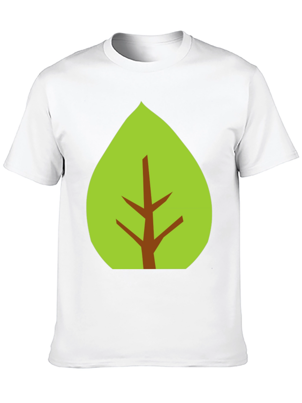 Leaf Graphic Black T-Shirt - Eco-Friendly Style