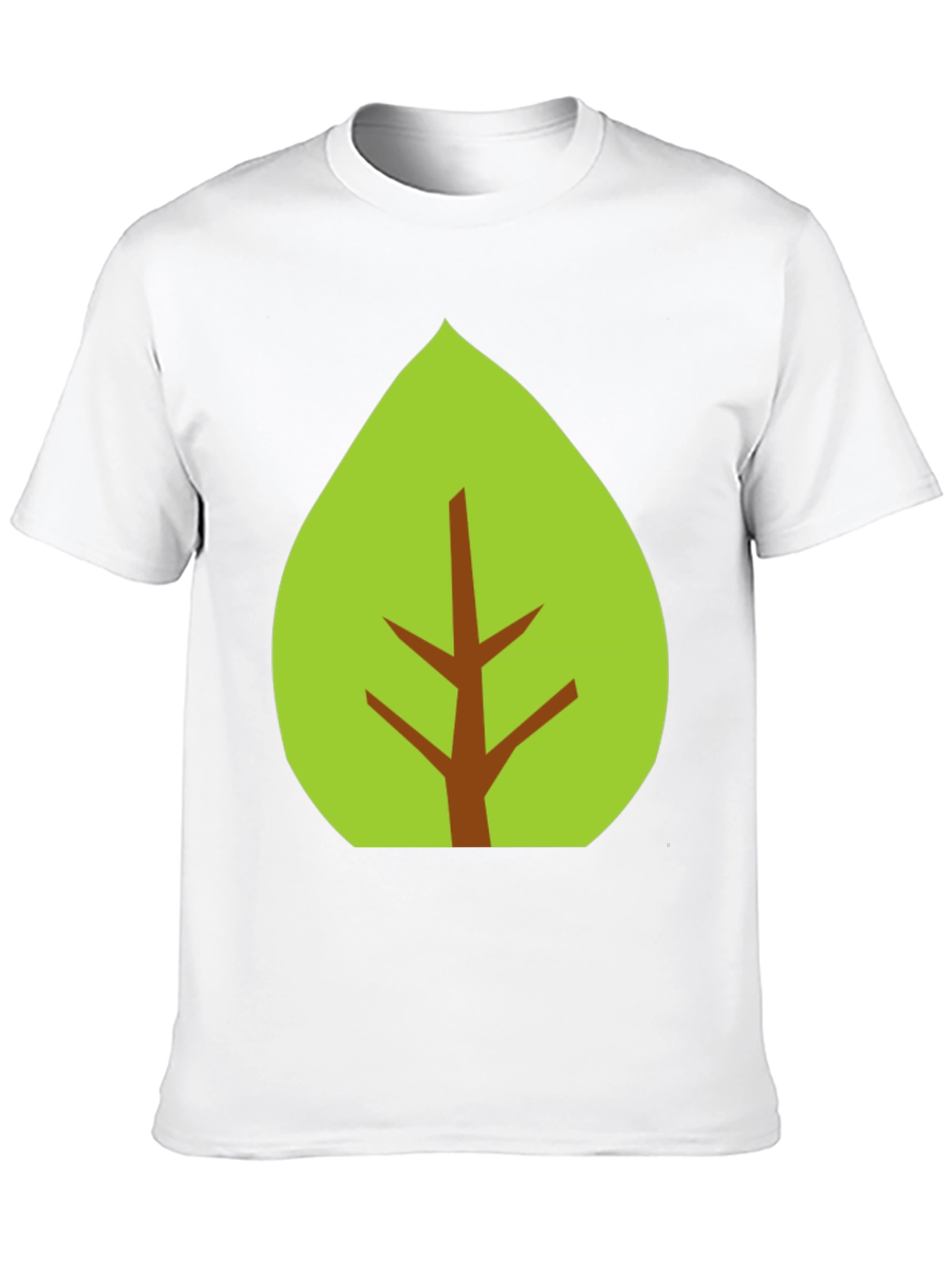 Leaf Graphic Black T-Shirt - Eco-Friendly Style
