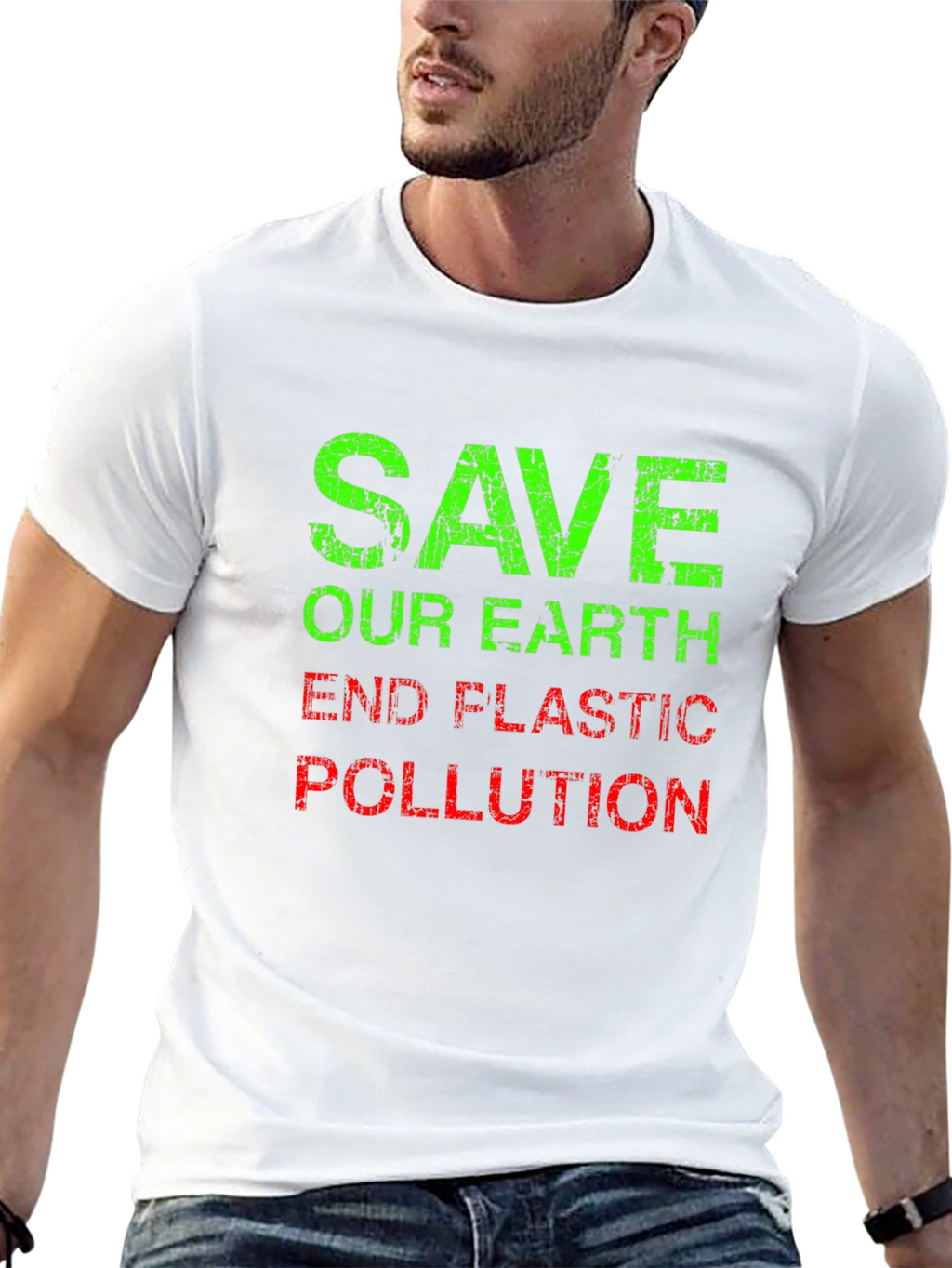 Save Our Earth Graphic Tee - End Plastic Pollution