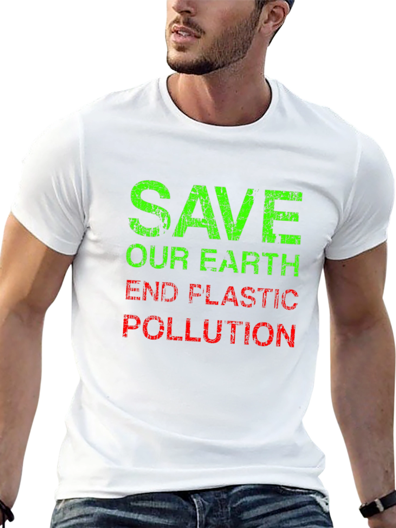 Save Our Earth Graphic Tee - End Plastic Pollution