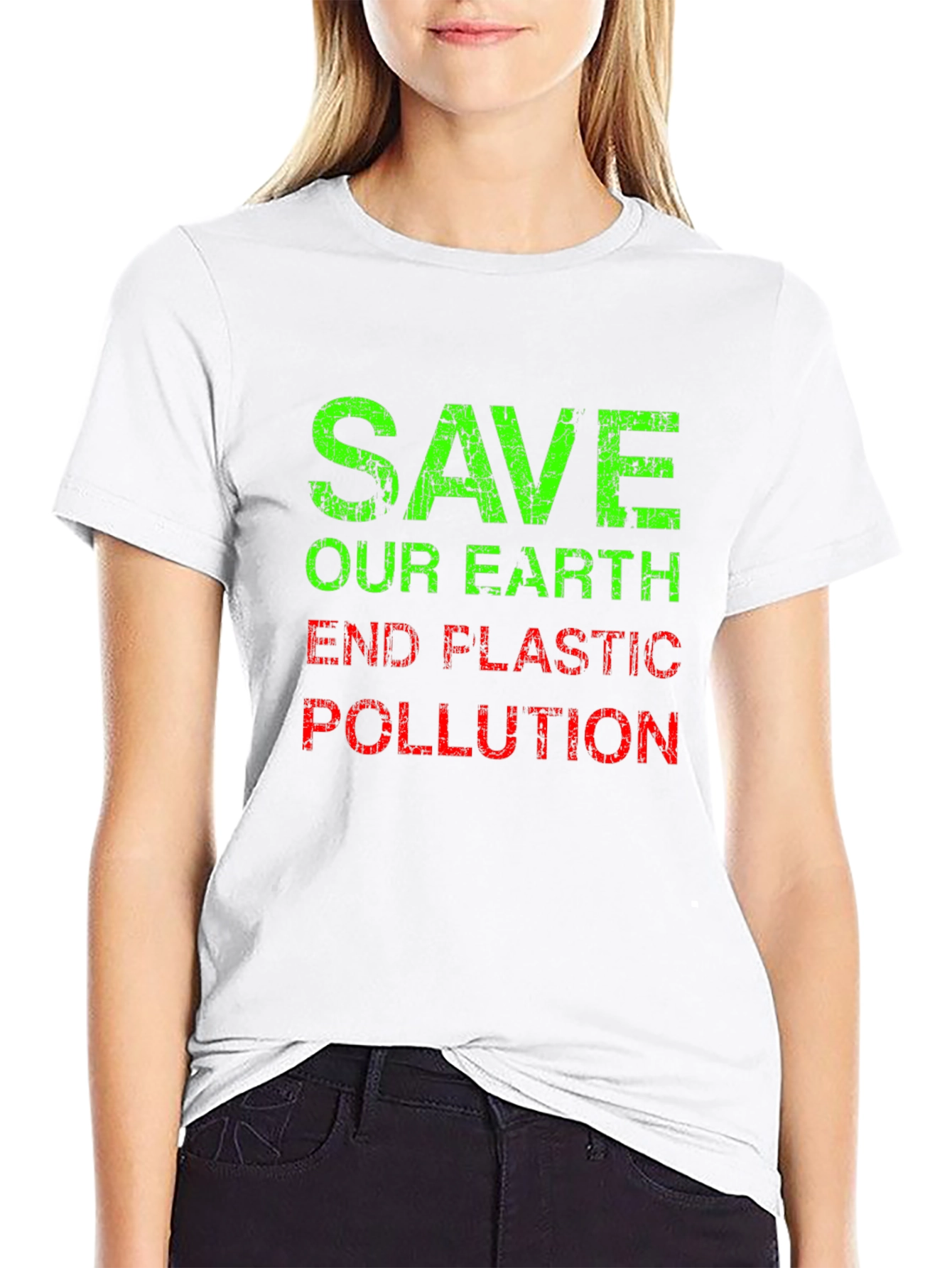 Save Our Earth Graphic Tee - End Plastic Pollution