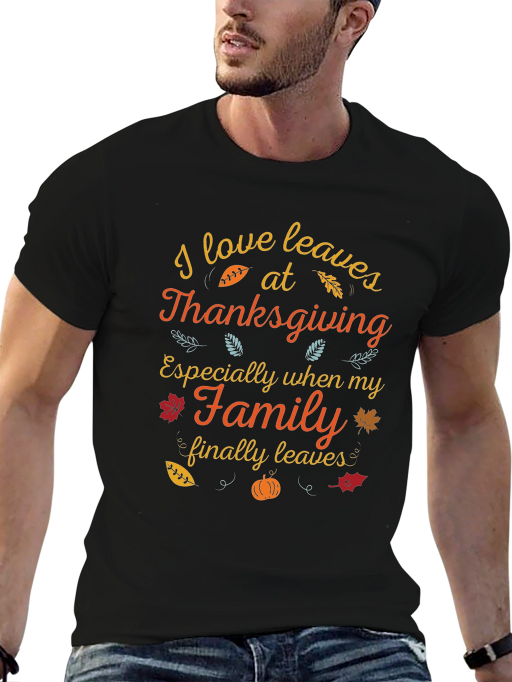Thanksgiving Leaves Graphic Tee