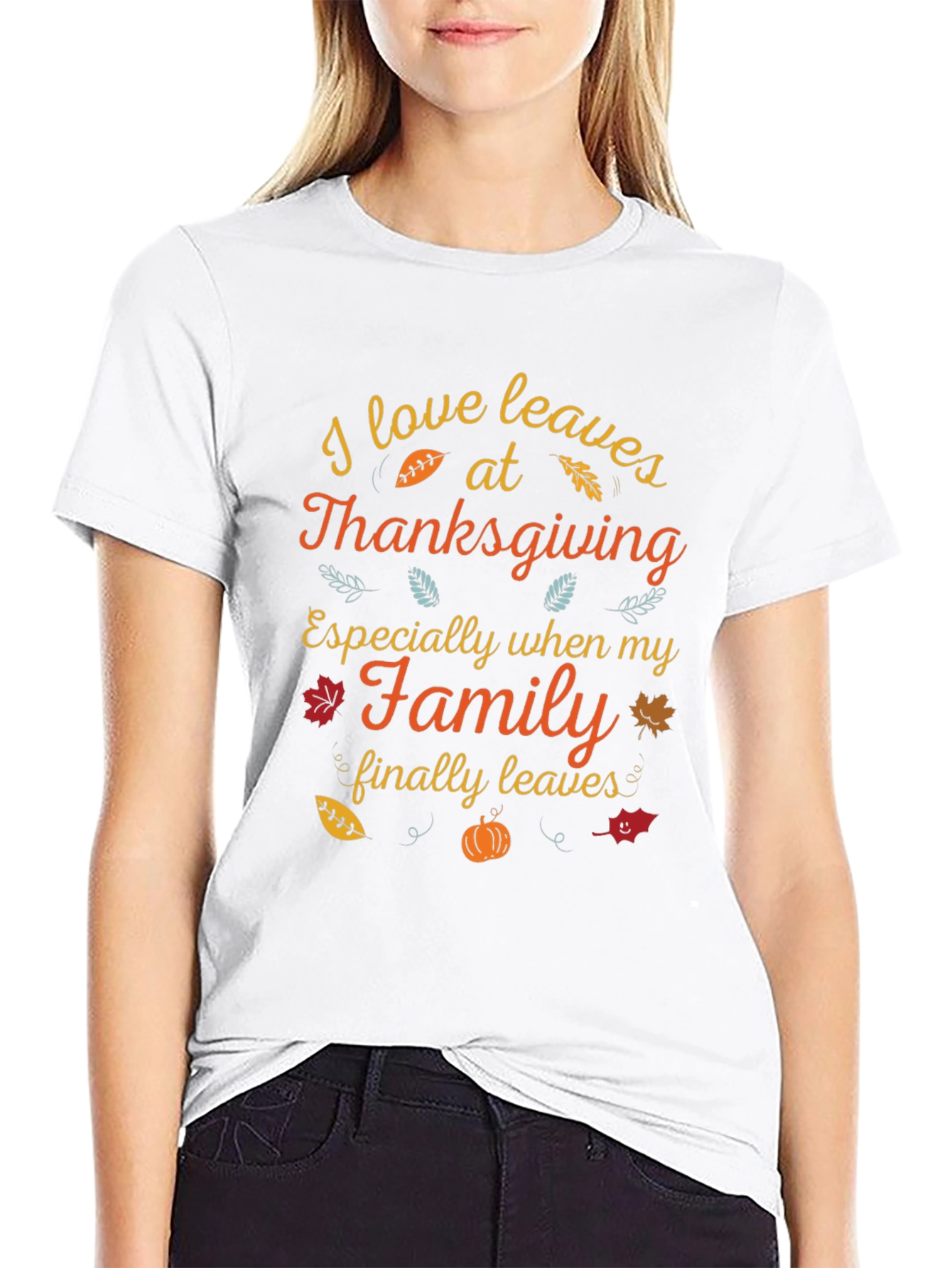 Thanksgiving Leaves Graphic Tee