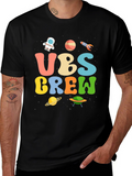 Space-Themed UBS Crew Graphic T-Shirt