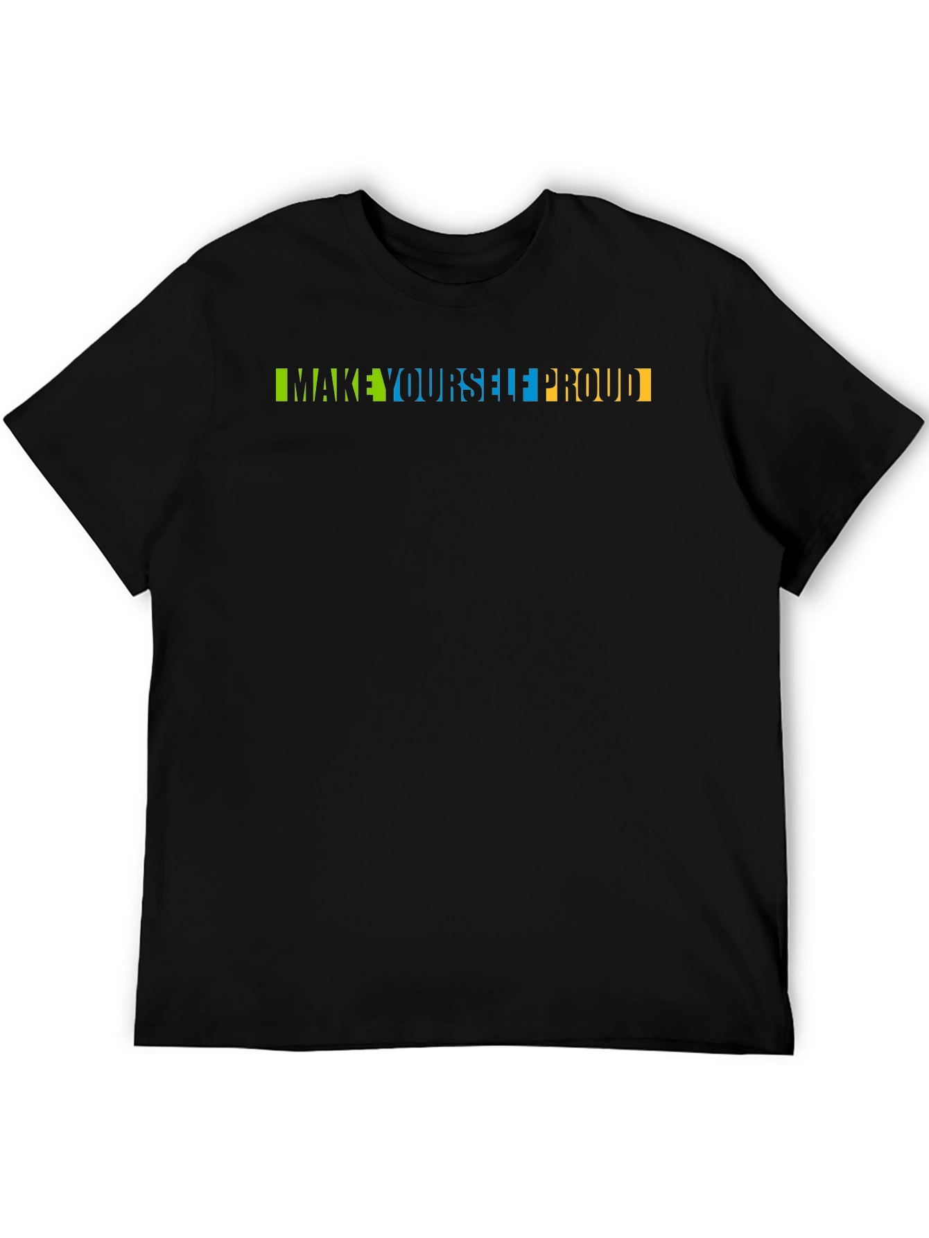 Make Yourself Proud Graphic Tee - Stylish Black T-Shirt