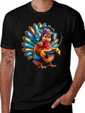 Gaming Turkey Graphic Tee - Thanksgiving Gamer Shirt