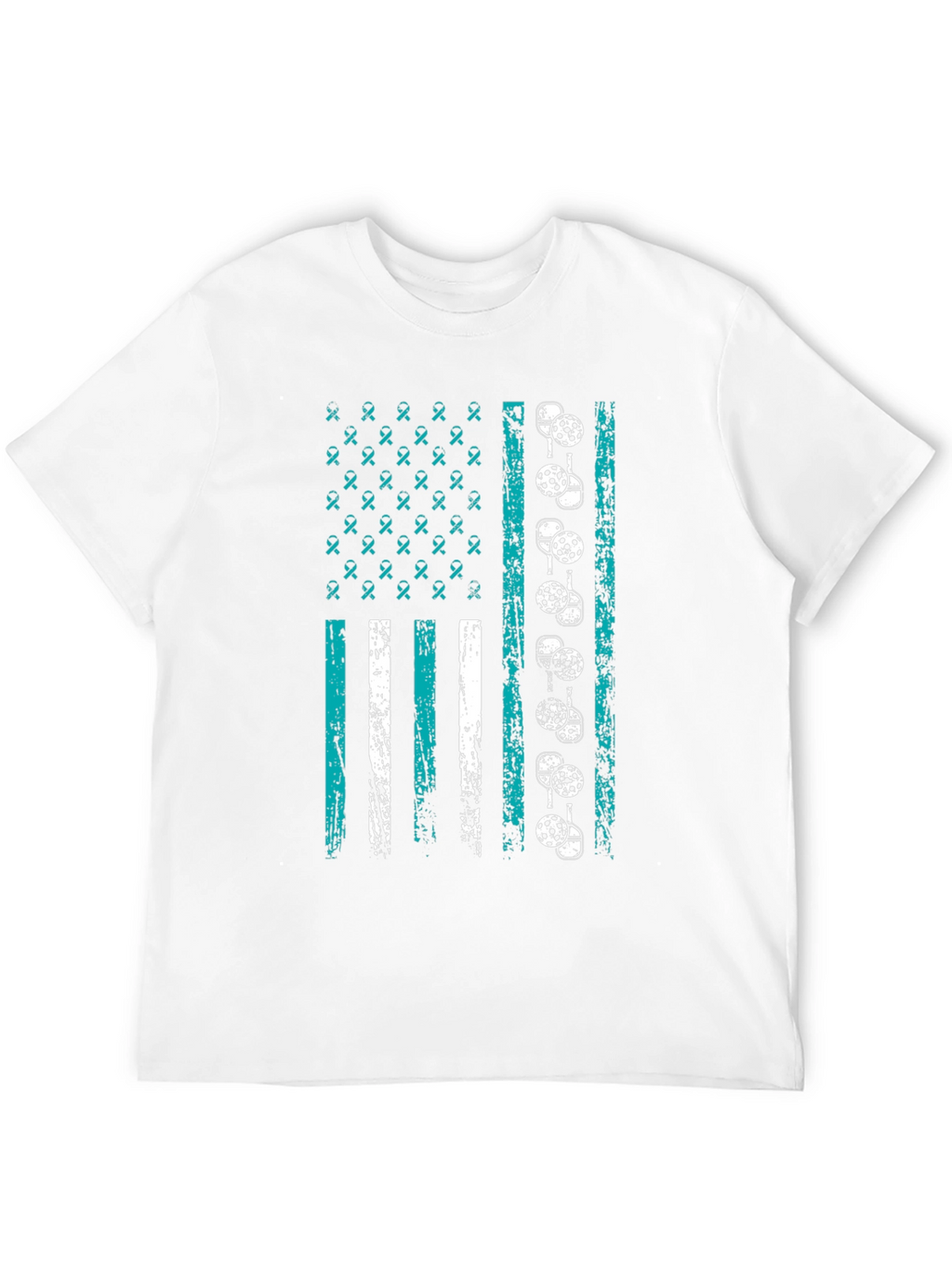 Pickleball American Flag Graphic T-Shirt