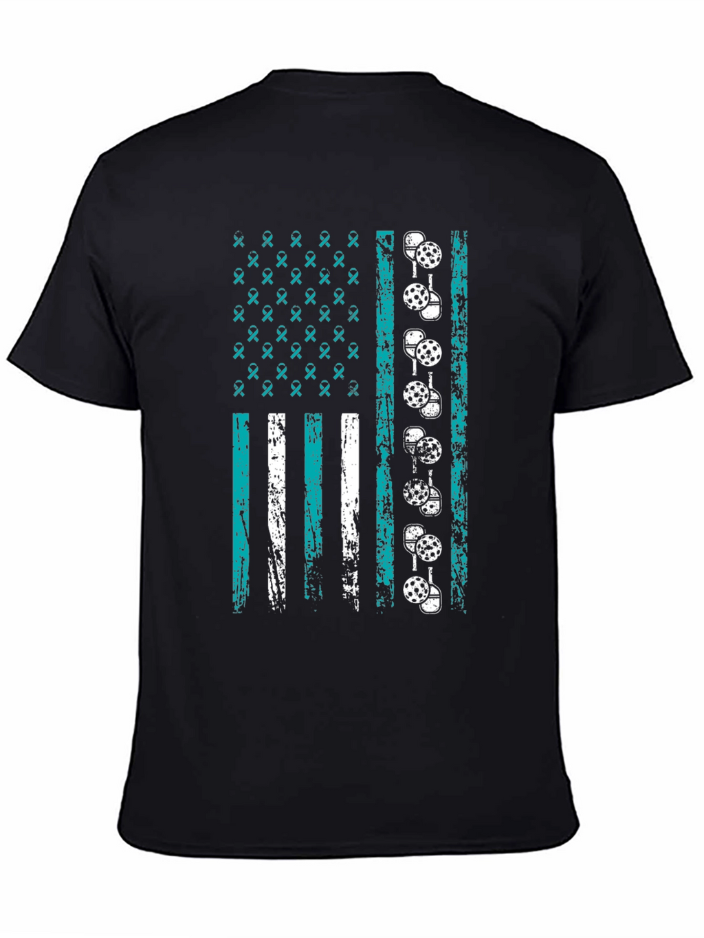 Pickleball American Flag Graphic T-Shirt
