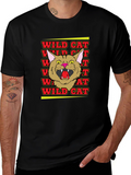 Wildcat Graphic Tee - Angry Cat Design