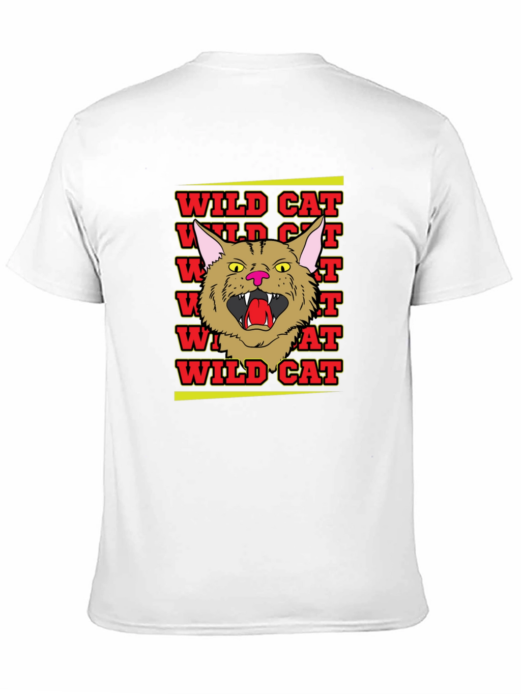 Wildcat Graphic Tee - Angry Cat Design