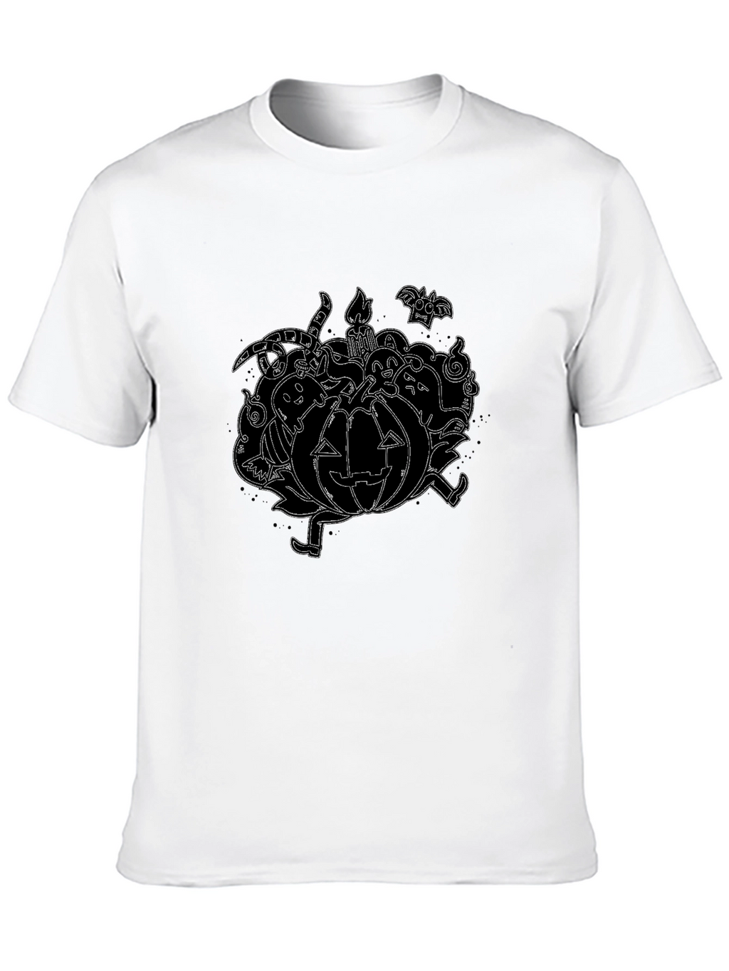 Spooky Pumpkin Halloween Graphic T-Shirt