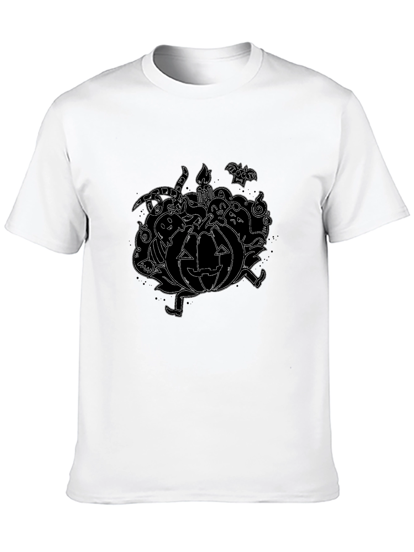 Spooky Pumpkin Halloween Graphic T-Shirt