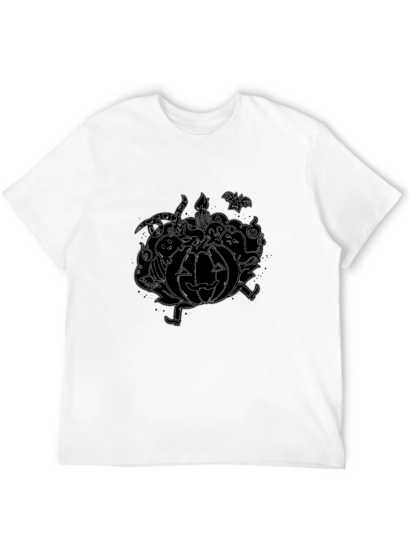 Spooky Pumpkin Halloween Graphic T-Shirt