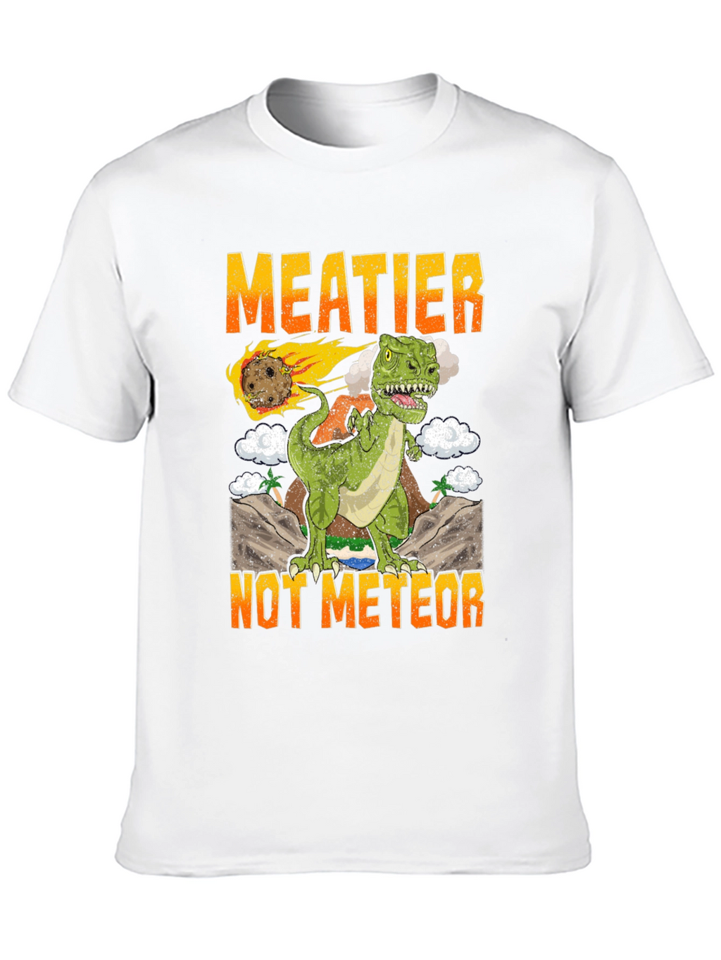 Meatier Not Meteor T-Rex Graphic Tee