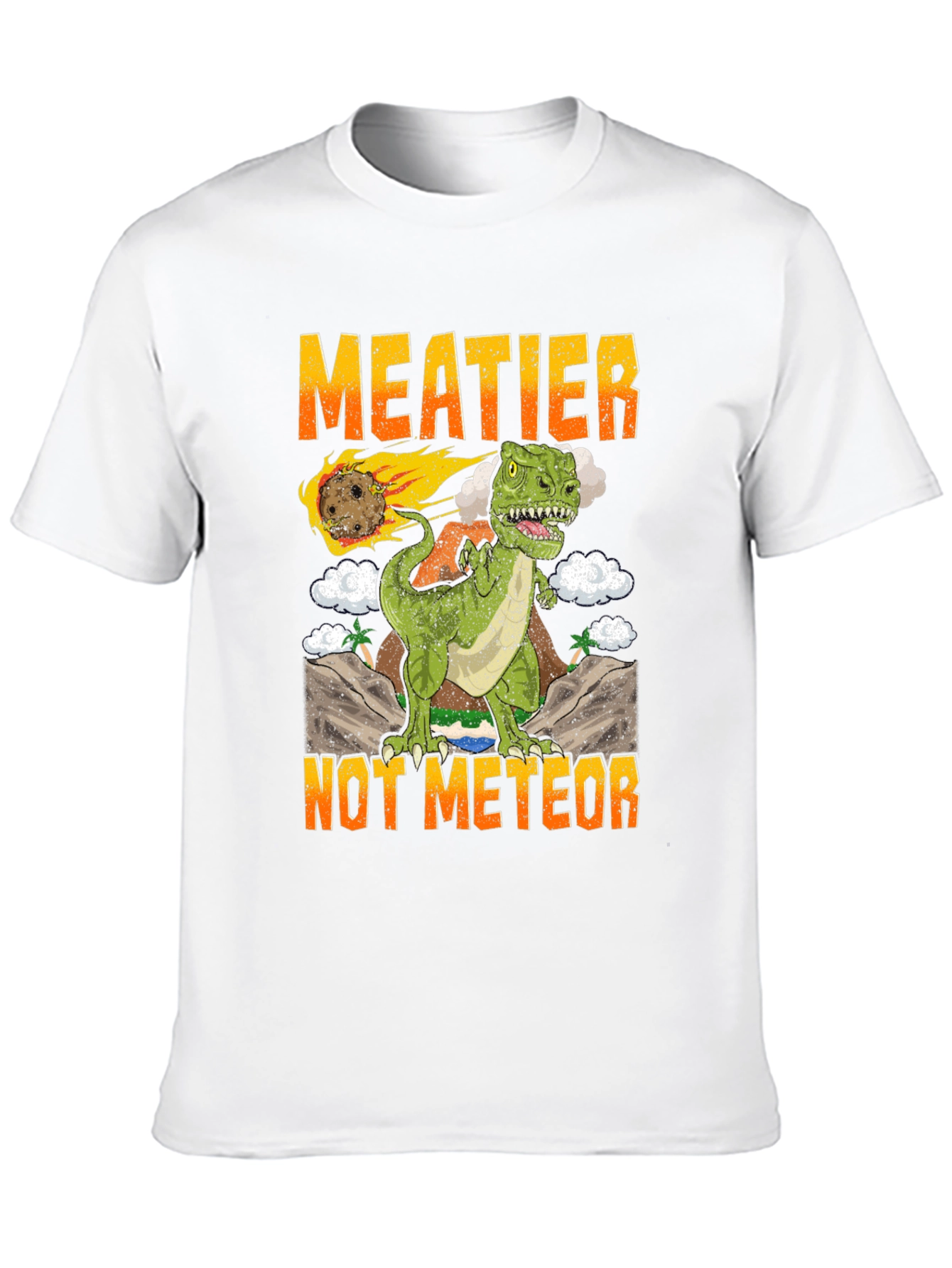 Meatier Not Meteor T-Rex Graphic Tee