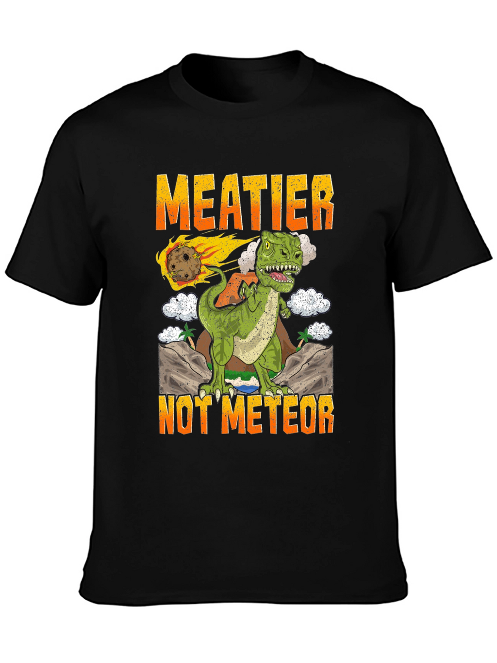 Meatier Not Meteor T-Rex Graphic Tee