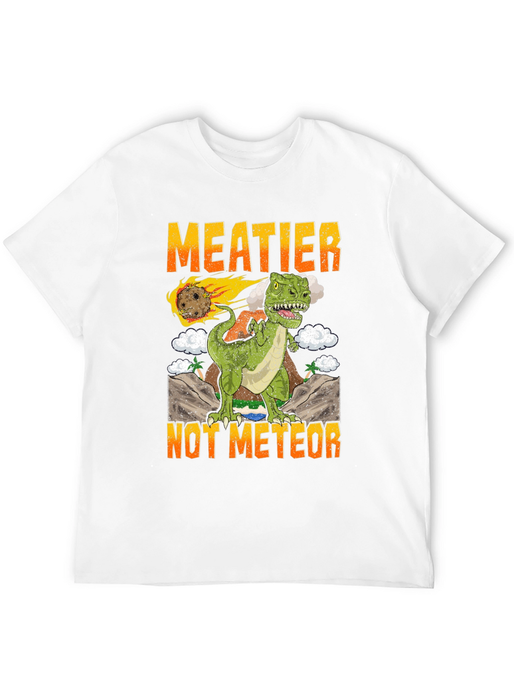 Meatier Not Meteor T-Rex Graphic Tee