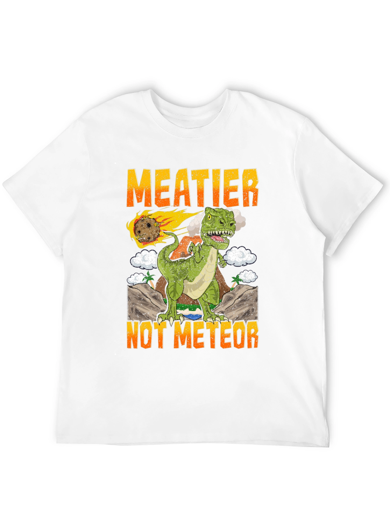 Meatier Not Meteor T-Rex Graphic Tee