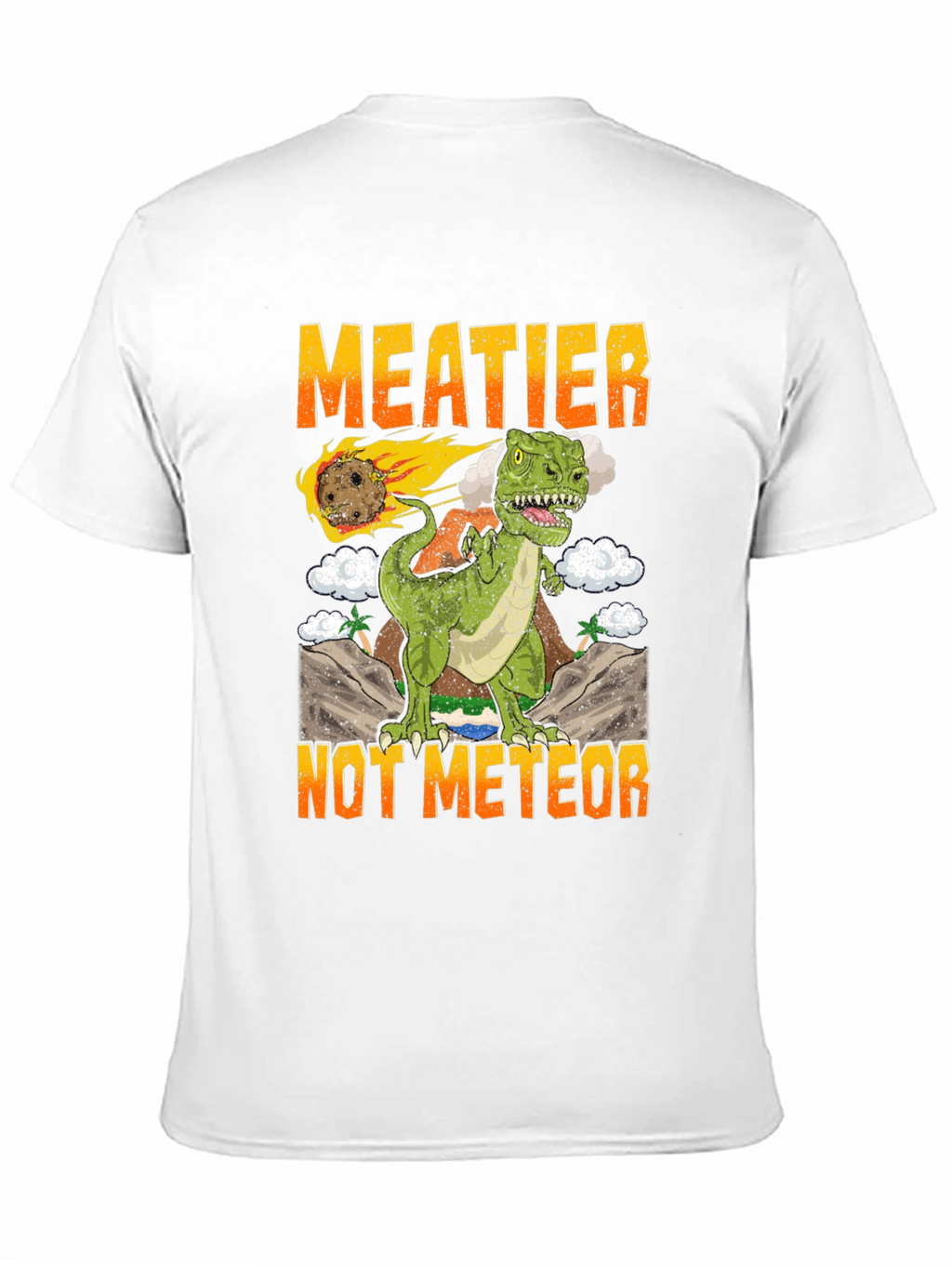 Meatier Not Meteor T-Rex Graphic Tee