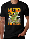Meatier Not Meteor T-Rex Graphic Tee