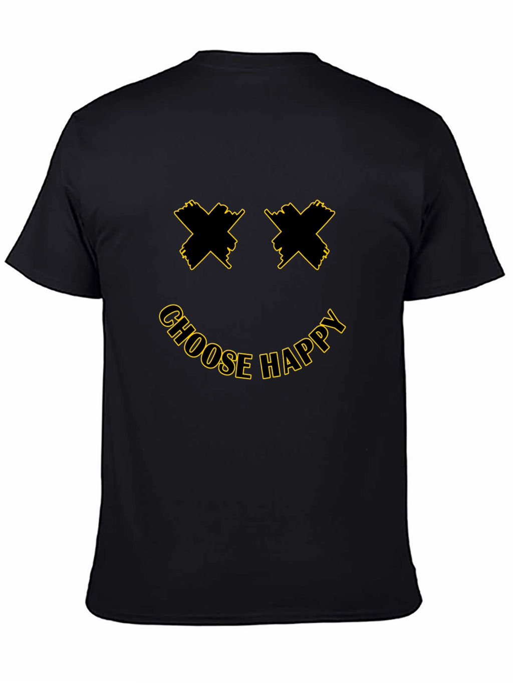 Choose Happy Smiley Face Graphic T-Shirt