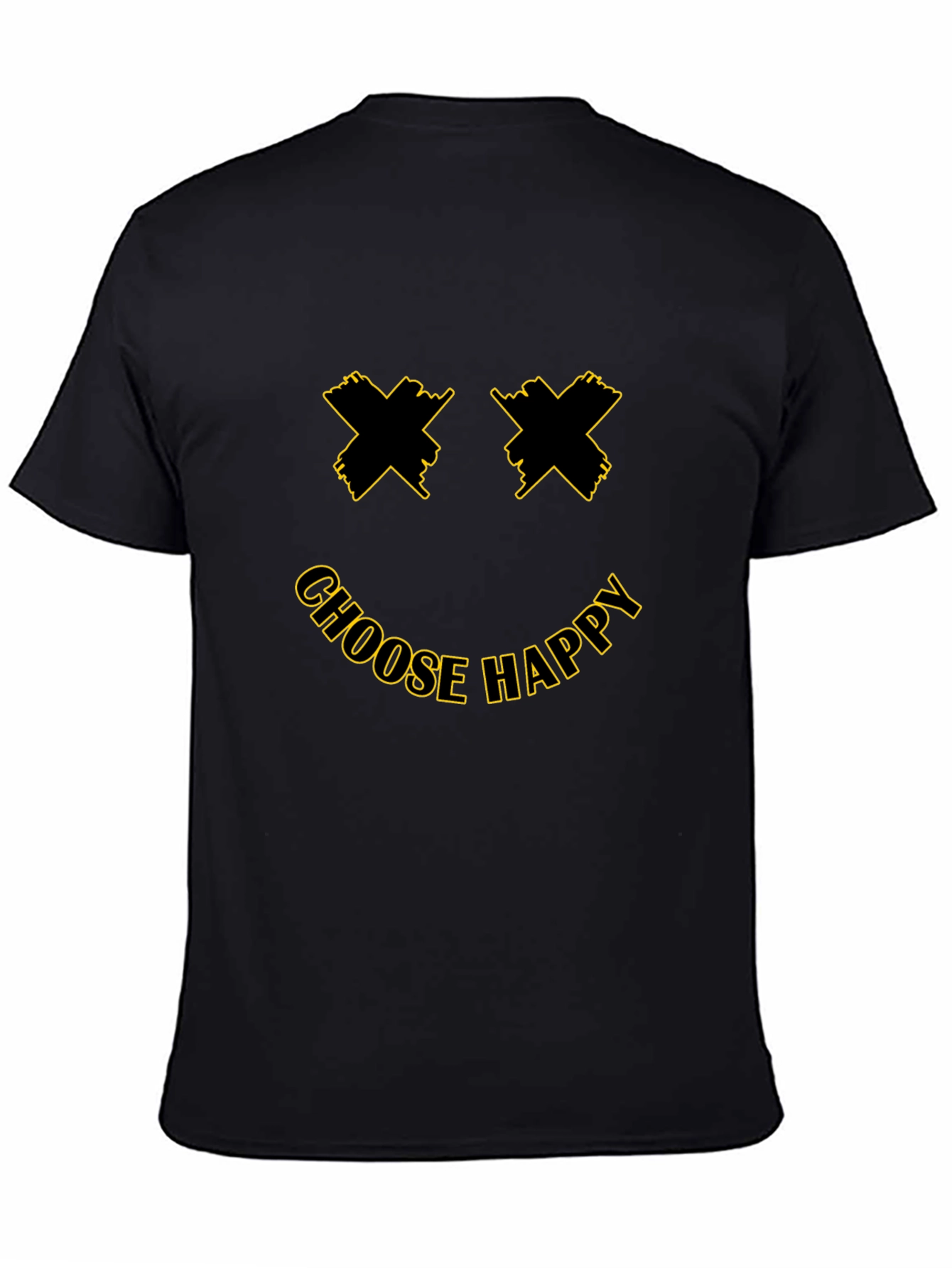 Choose Happy Smiley Face Graphic T-Shirt