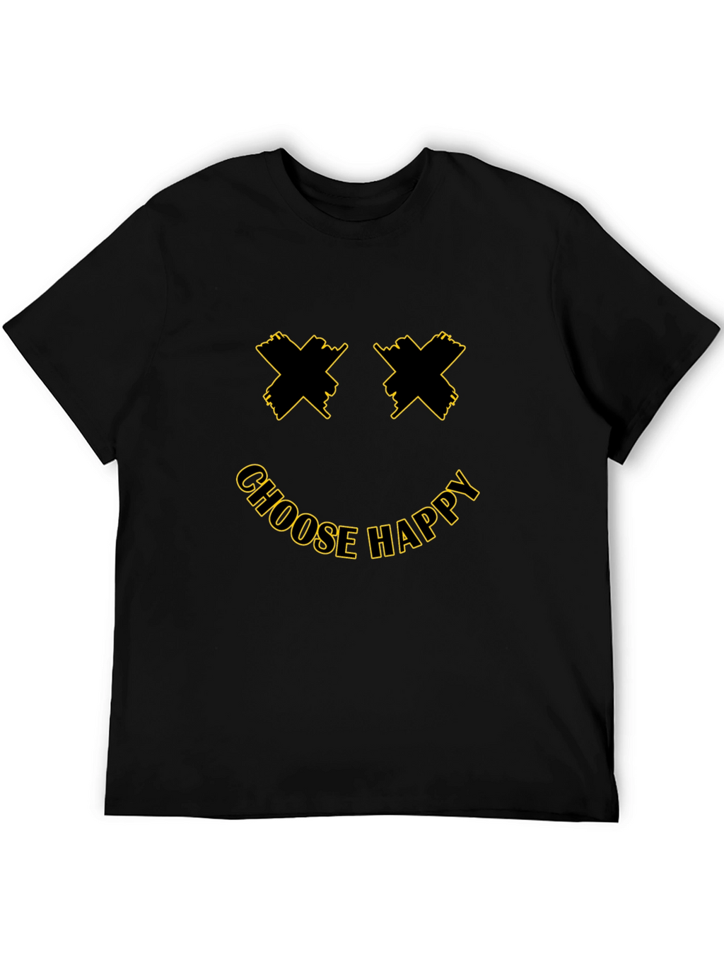 Choose Happy Smiley Face Graphic T-Shirt