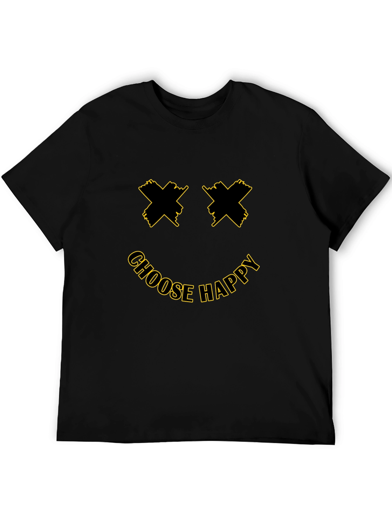 Choose Happy Smiley Face Graphic T-Shirt