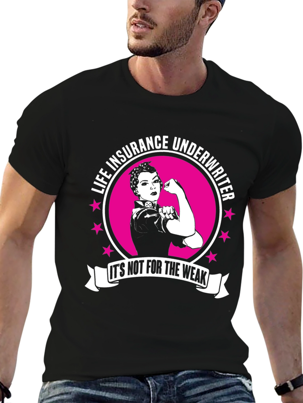 Life Insurance Underwriter T-Shirt - Strong Women Design