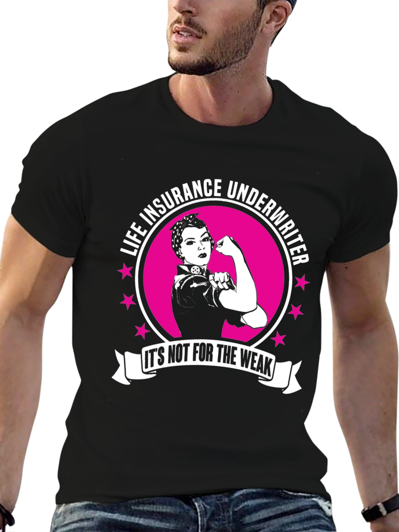 Life Insurance Underwriter T-Shirt - Strong Women Design