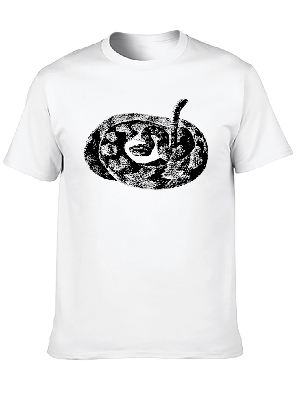 Coiled Snake Graphic Tee - Black