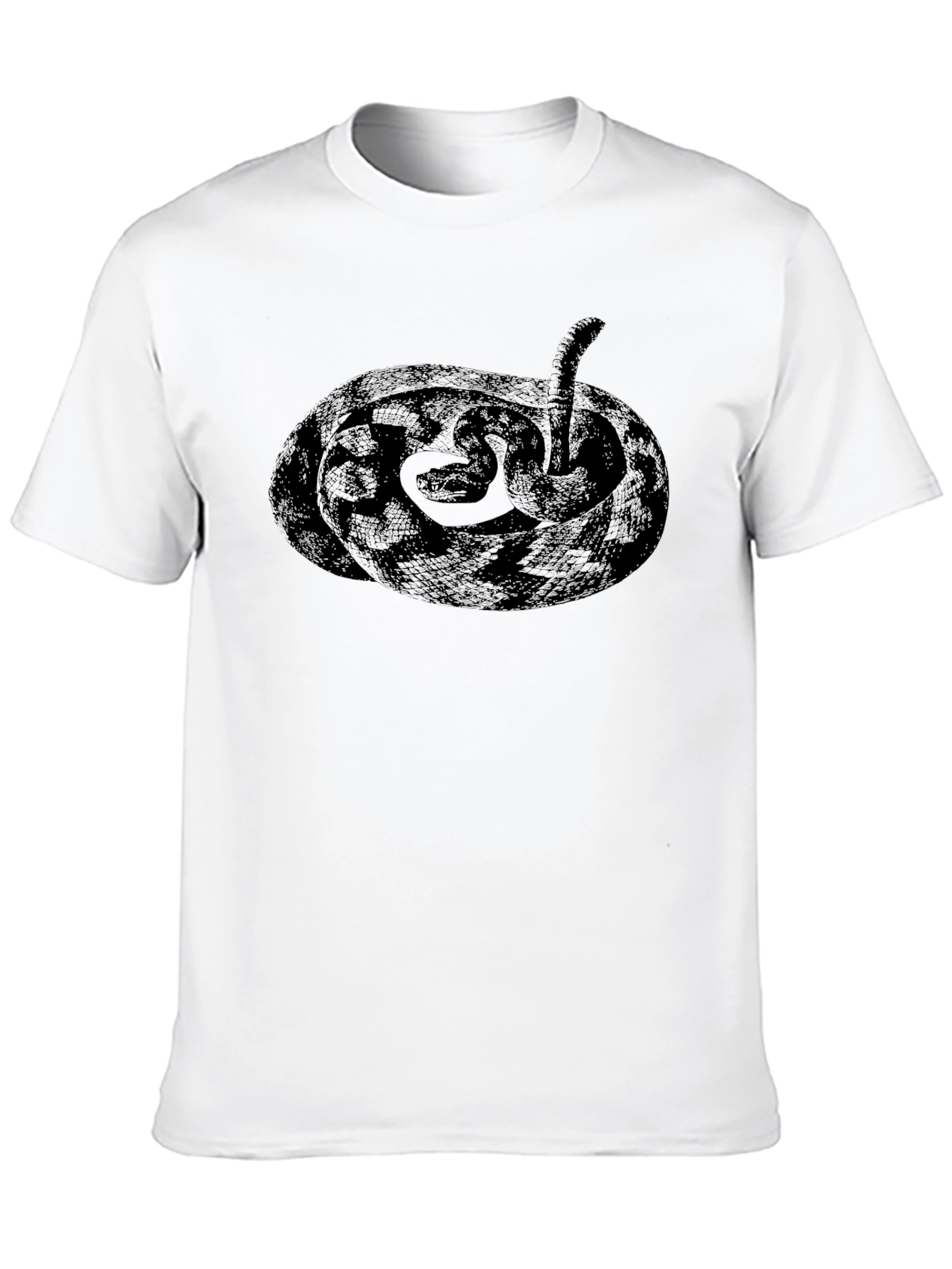Coiled Snake Graphic Tee - Black