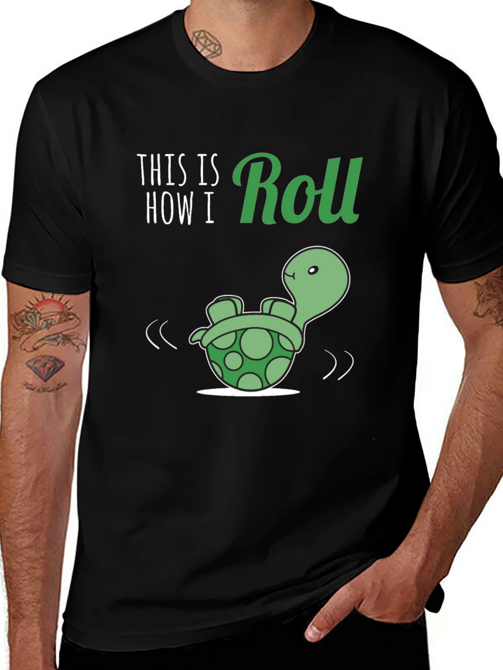 This is How I Roll Turtle Graphic T-Shirt