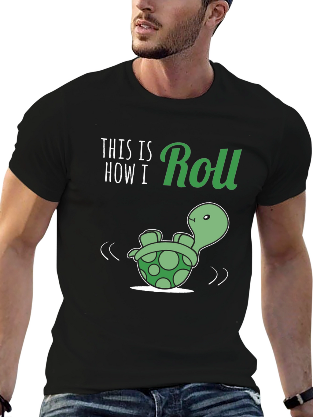 This is How I Roll Turtle Graphic T-Shirt