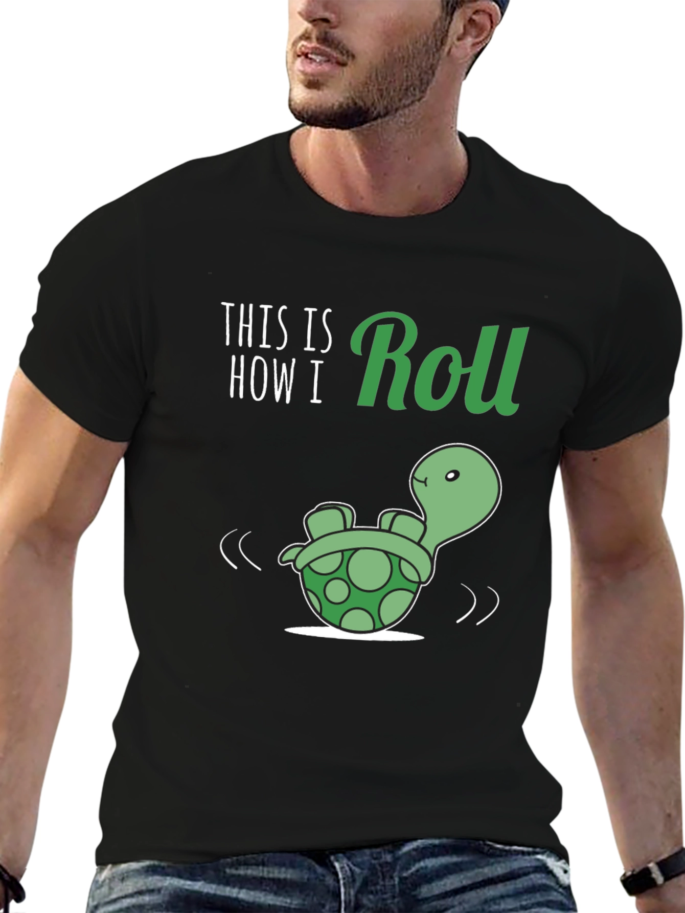 This is How I Roll Turtle Graphic T-Shirt
