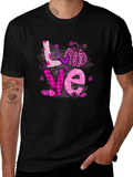 Fall Love Breast Cancer Awareness T-Shirt
