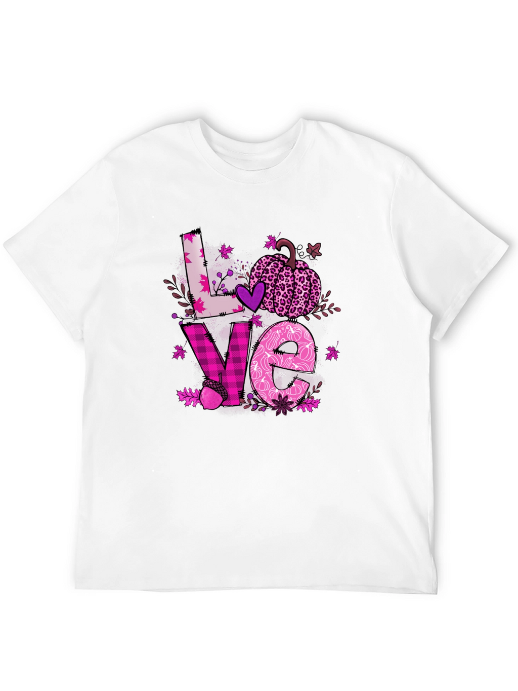 Fall Love Breast Cancer Awareness T-Shirt