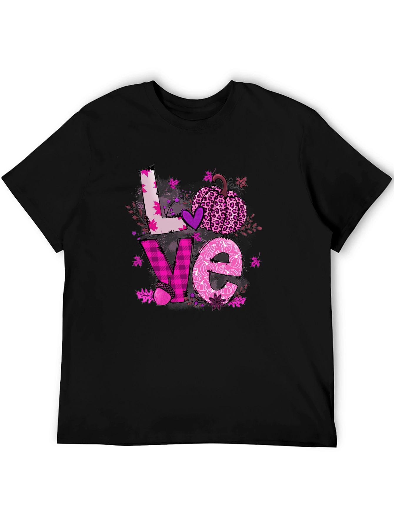Fall Love Breast Cancer Awareness T-Shirt