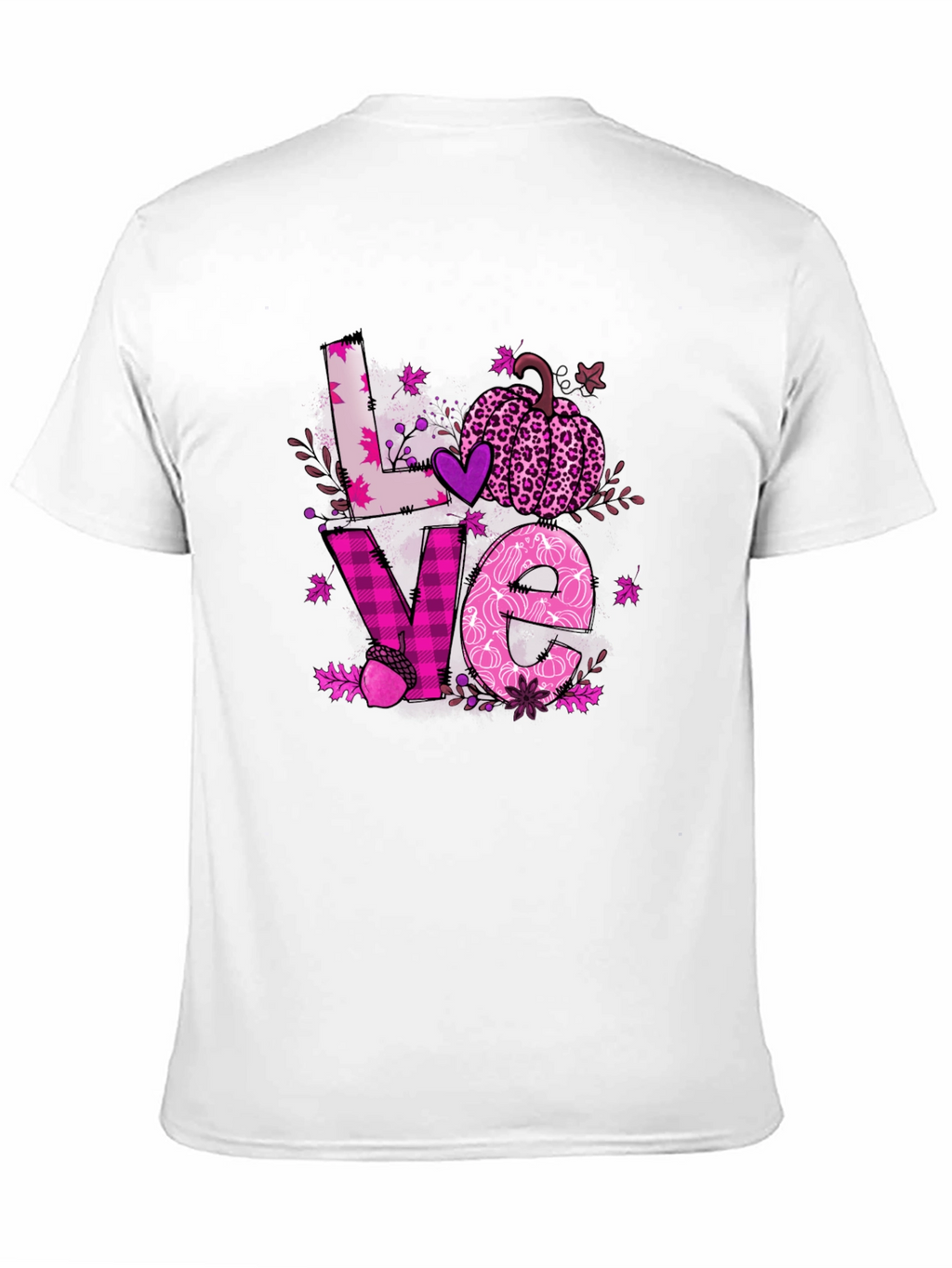 Fall Love Breast Cancer Awareness T-Shirt