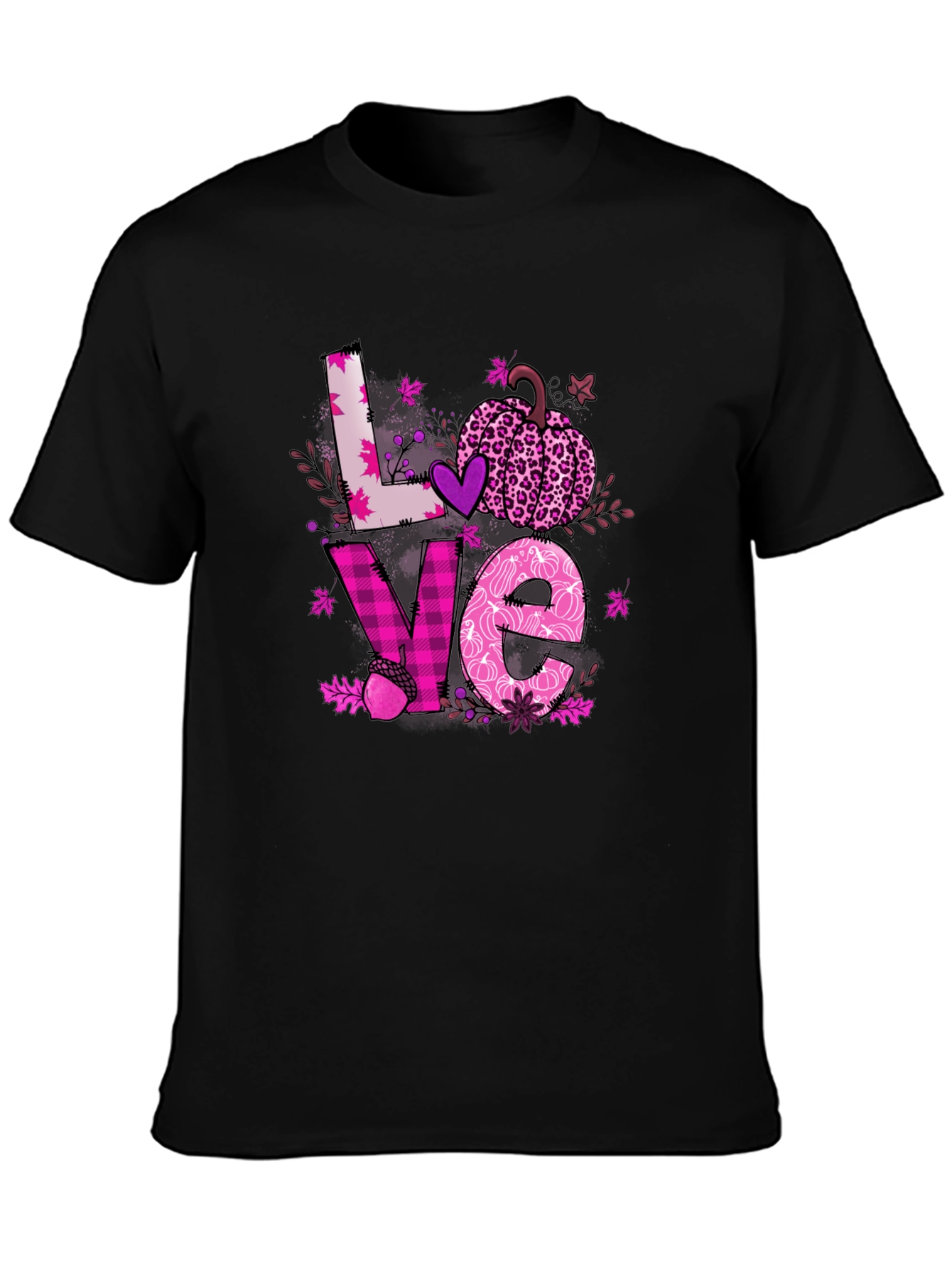 Fall Love Breast Cancer Awareness T-Shirt