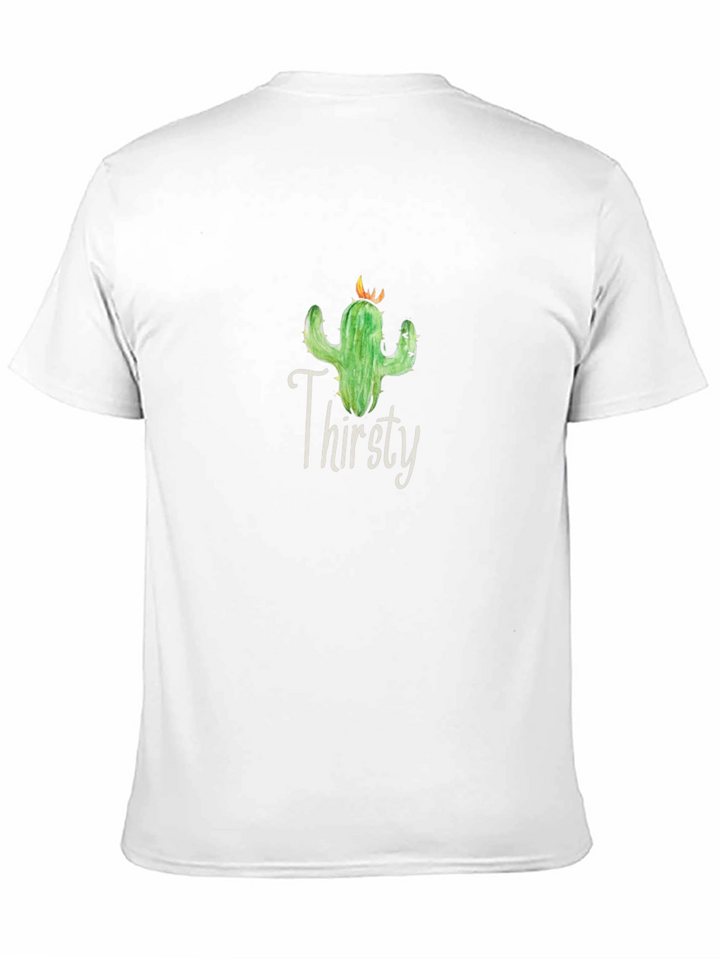 Thirsty Cactus Graphic Tee - Unisex Black T-Shirt