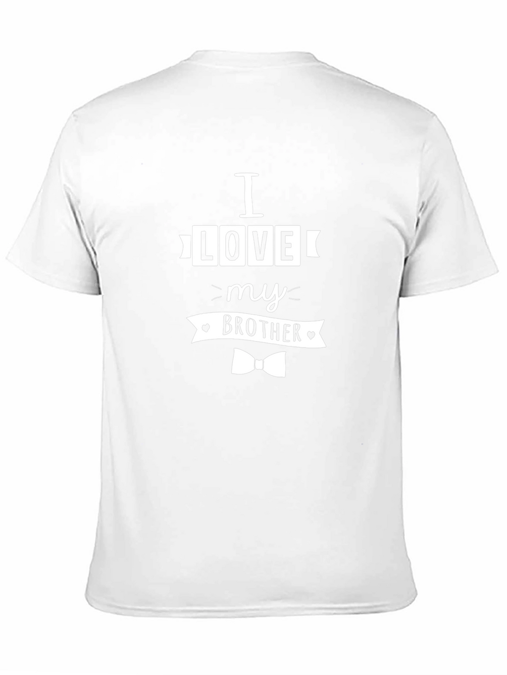 I Love My Brother Black Graphic T-Shirt