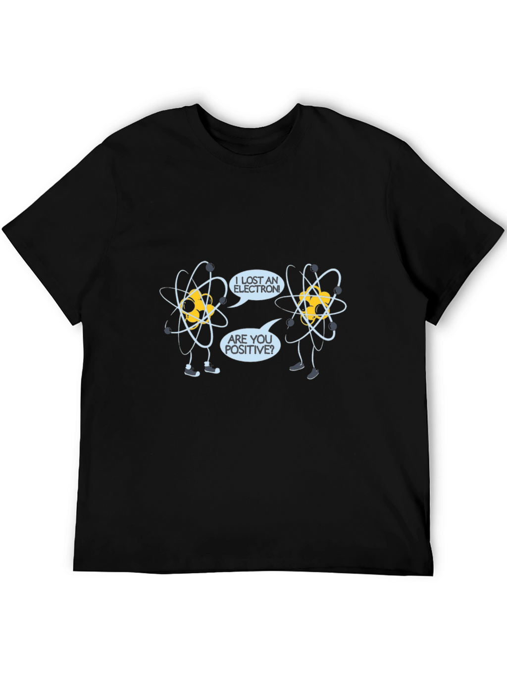 Funny Science Atom Humor Black T-Shirt