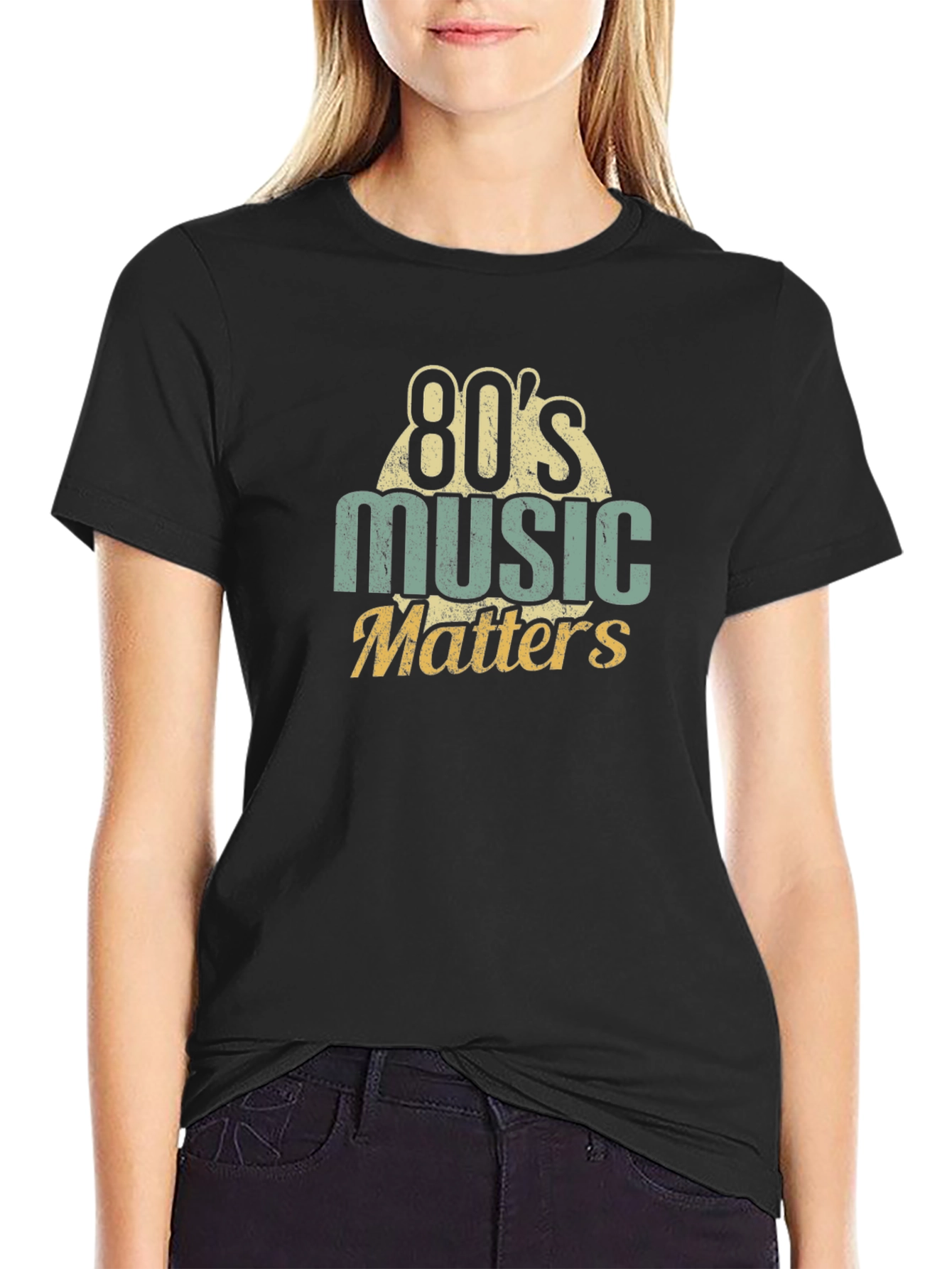 80s Music Matters Graphic T-Shirt - Retro Style