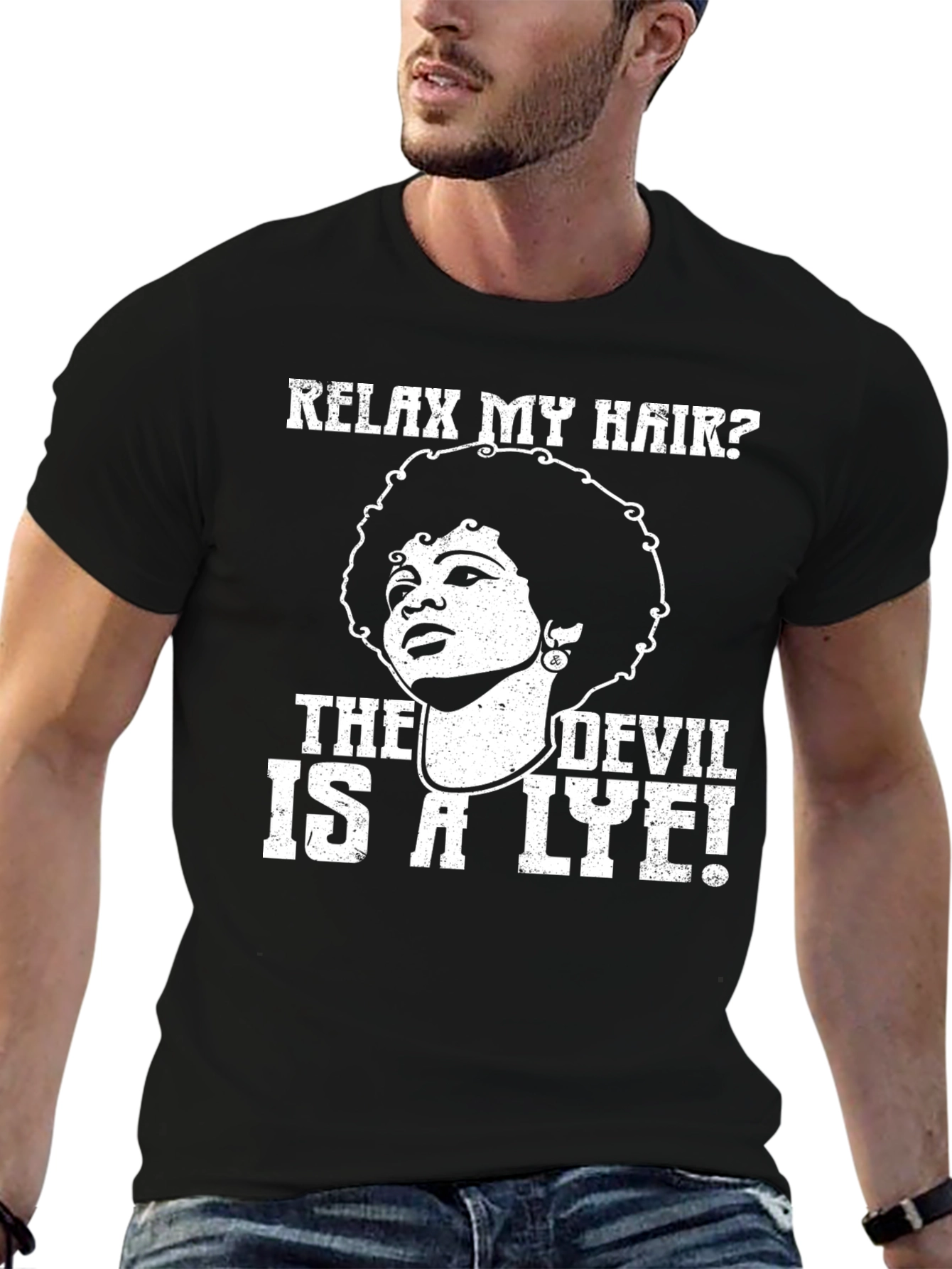 Relax My Hair? The Devil Is A Lye! T-Shirt